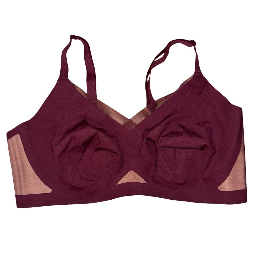 Honeylove Crossover Bra in Fig Sz 3XL 44DD(E) - DDD(F)